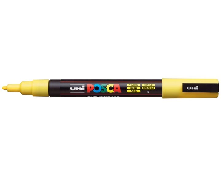 Mαρκαδόρος Uni Posca PC-3M Κίτρινο