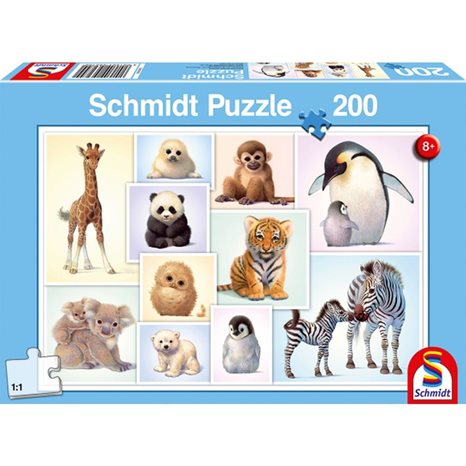Πάζλ Schmidt 200τεμ. Wild Animals Babies 56270