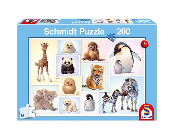 Πάζλ Schmidt 200τεμ. Wild Animals Babies 56270