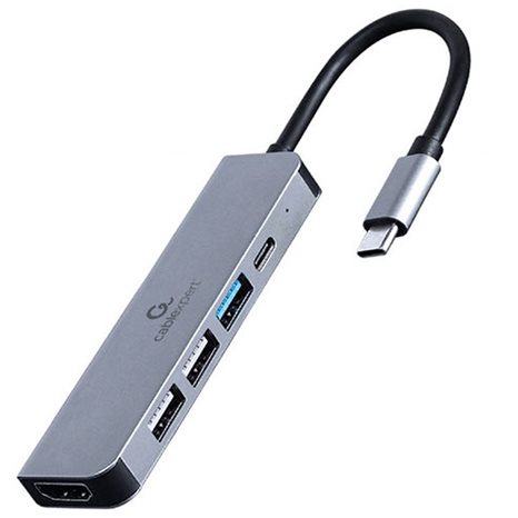 CABLEXPERT USB TYPE-C 5IN1 MULTI-PORT ADAPTER (HUB+HDMI+PD)