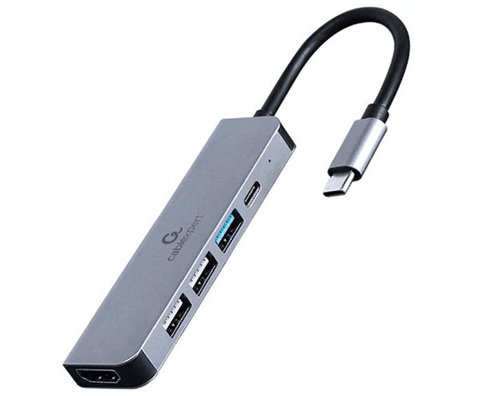 CABLEXPERT USB TYPE-C 5IN1 MULTI-PORT ADAPTER (HUB+HDMI+PD)