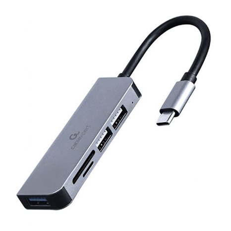 CABLEXPERT USB TYPE-C 3PORT USB HUB WITH CARD READER