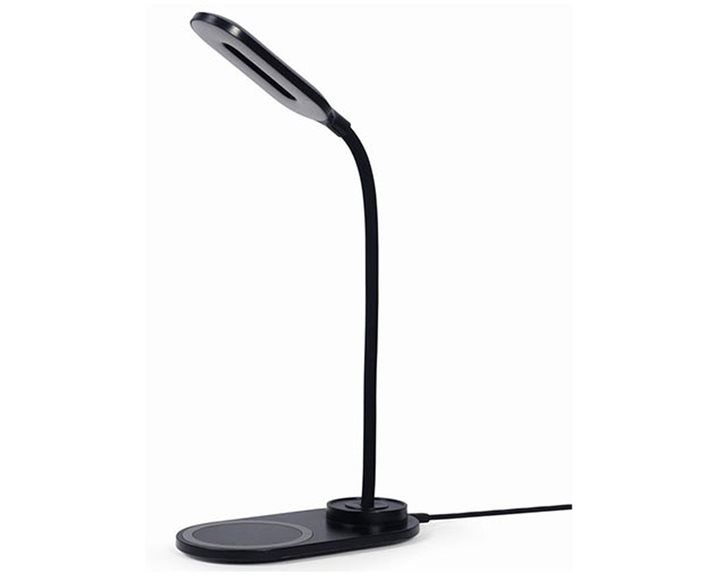 GEMBIRD DESK LAMP WITH WIRELESS CHARGER BLACK