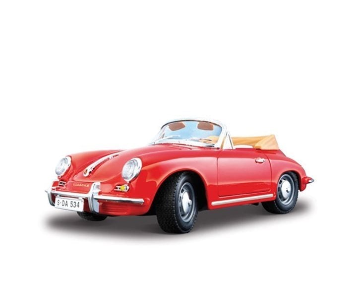 Αυτοκίνητο Μεταλλικό Bburago 1/24 Porsche356b Cabrio 1961 Μαύρο