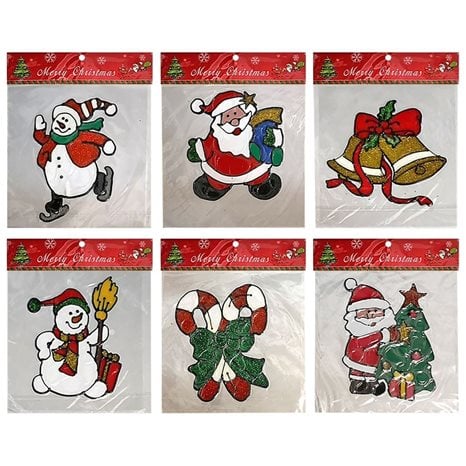 Αυτοκόλλητα Gelly Xmas Σχέδια Καρ=20x20cm Xmasfest 113552