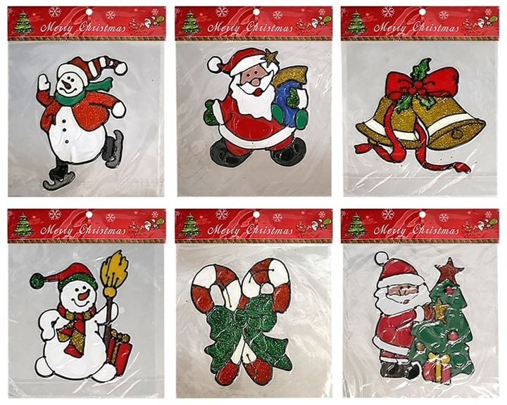 Αυτοκόλλητα Gelly Xmas Σχέδια Καρ=20x20cm Xmasfest 113552