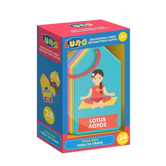 Εκπαιδευτικές Κάρτες Luna 24τμχ. Yoga για Παιδιά 621790