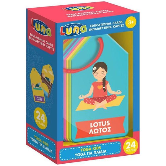 Εκπαιδευτικές Κάρτες Luna 24τμχ. Yoga για Παιδιά 621790