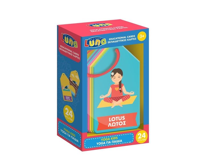 Εκπαιδευτικές Κάρτες Luna 24τμχ. Yoga για Παιδιά 621790