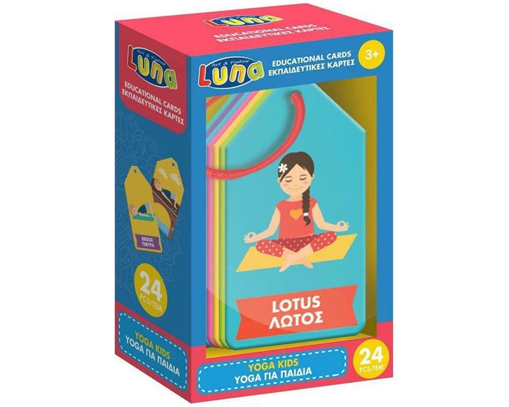 Εκπαιδευτικές Κάρτες Luna 24τμχ. Yoga για Παιδιά 621790