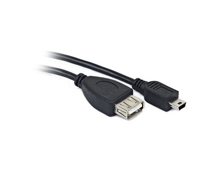 CABLEXPERT USB OTG AF TO MINI-BM CABLE 0,15m RETAIL PACK