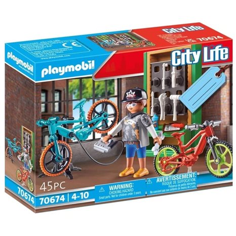 Playmobil City Life Gift Set Συνεργείο Ποδηλάτων 70674