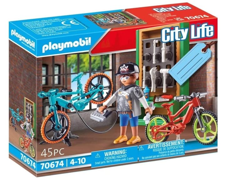 Playmobil City Life Gift Set Συνεργείο Ποδηλάτων 70674