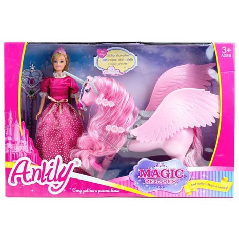 Κούκλα Anlily 30cm with Pegasus - Unicorn Mix2 7132078
