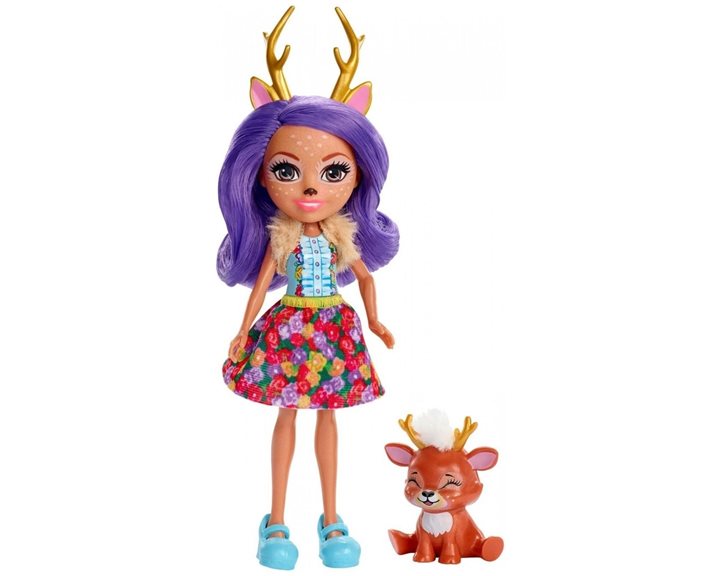 Mattel Enchantimals Κούκλα Και Ζωάκι Danessa Deer And Sprint