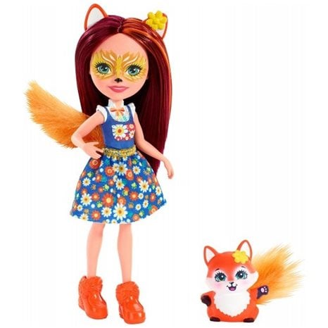 Mattel Enchantimals Κούκλα Και Ζωάκι Felicity Fox And Flick