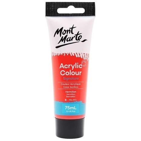 Ακρυλικό Mont Marte 75ml Studio Acrylic 09 Vermillion