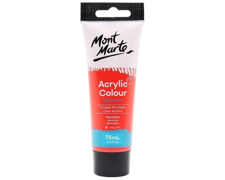 Ακρυλικό Mont Marte 75ml Studio Acrylic 09 Vermillion