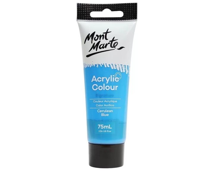 Ακρυλικό Mont Marte 75ml Studio Acrylic 17 Cerulean Blue