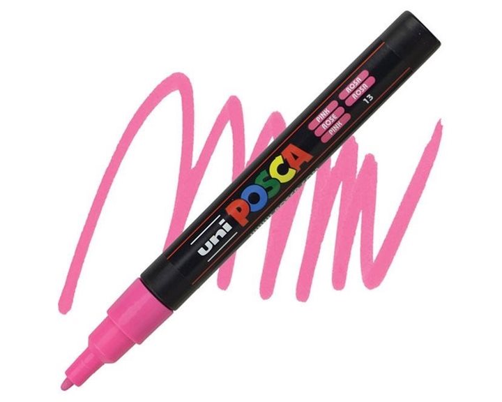 Μαρκαδόρος Uni Posca 3M Ροζ