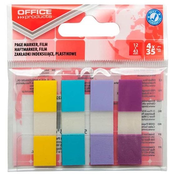 Σελιδοδείκτης Office 43x12 PP 4χρωμ.x35τμχ. 14223824-99