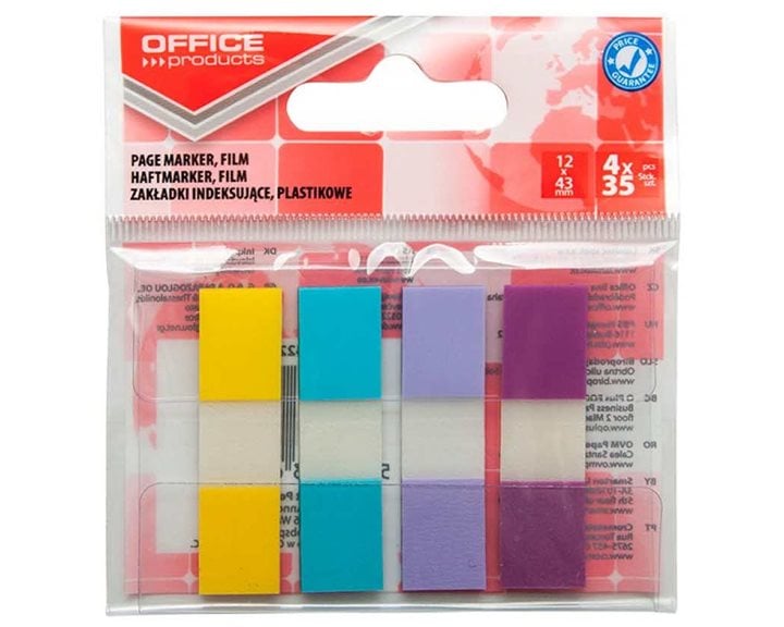 Σελιδοδείκτης Office 43x12 PP 4χρωμ.x35τμχ. 14223824-99