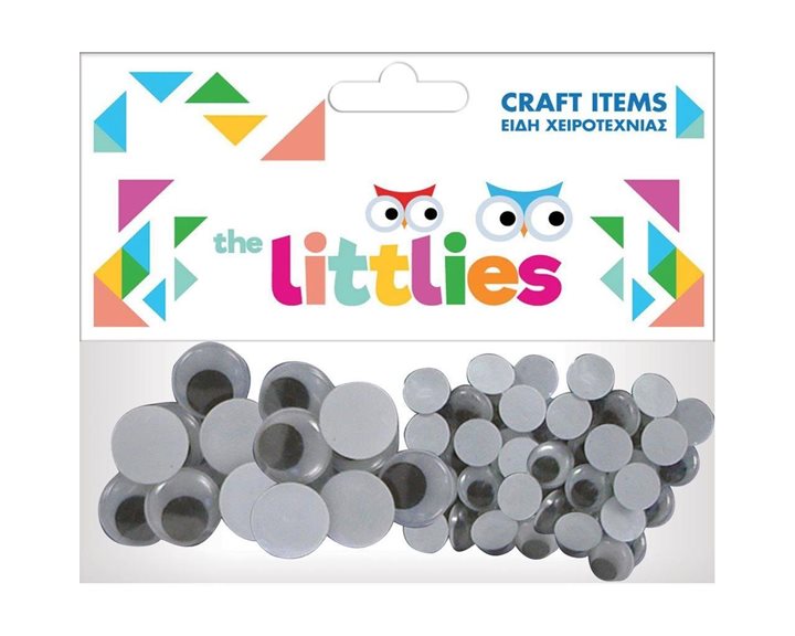 Ματάκια Πλαστικά Κινούμενα The Littles 20mm 40τμχ
