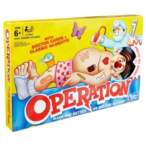 Hasbro Επιτραπέζιο Παιχνίδι Operation για 1+ Παίκτες 6+ Ετών B2176