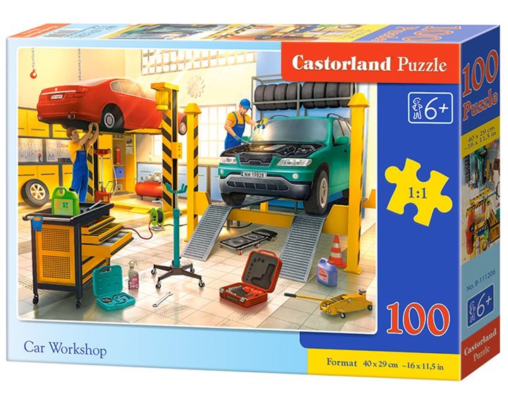 Παζλ Castorland 100 τμχ. Car Workshop 40x29 B-111206