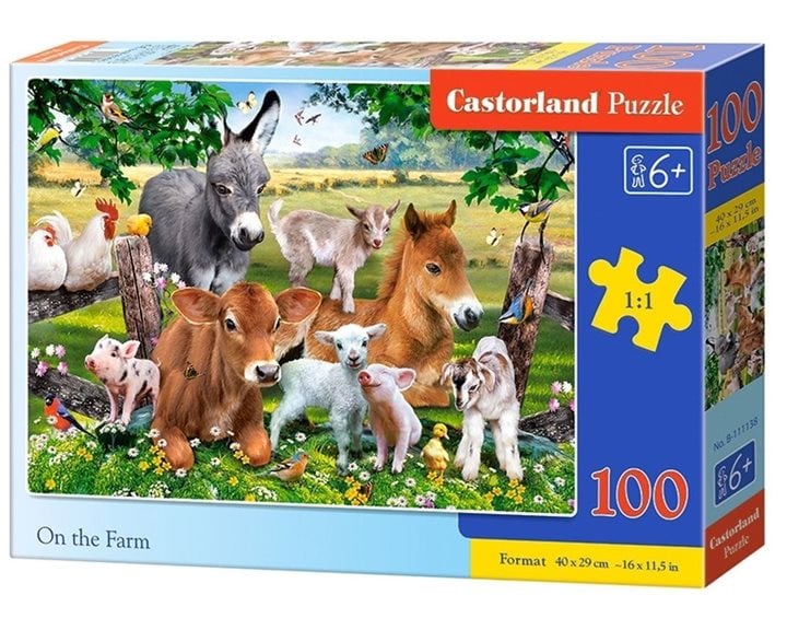 Παζλ Castorland 100 τμχ. On The Farm 40x29 B-111138