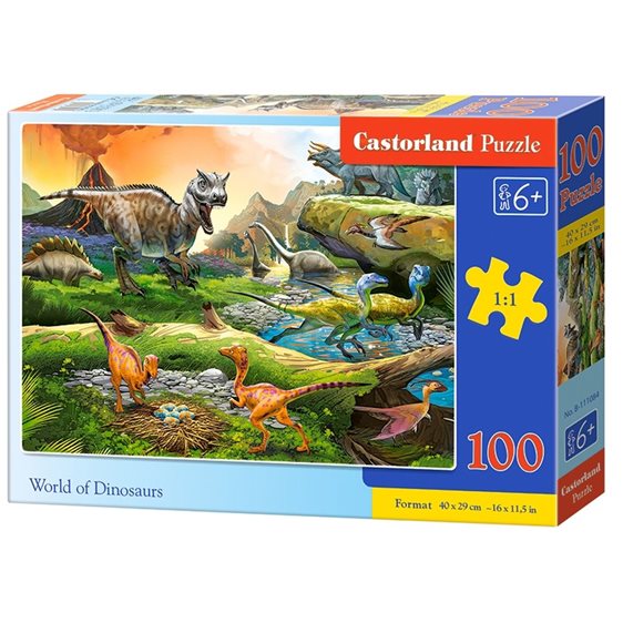Παζλ Castorland 100τεμ. World Of Dinosaurs 40x29cm B-111084