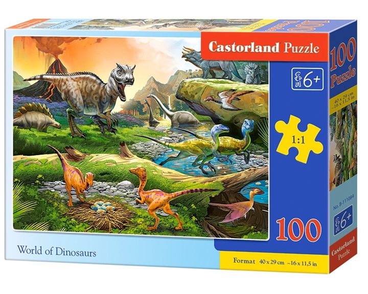 Παζλ Castorland 100τεμ. World Of Dinosaurs 40x29cm B-111084