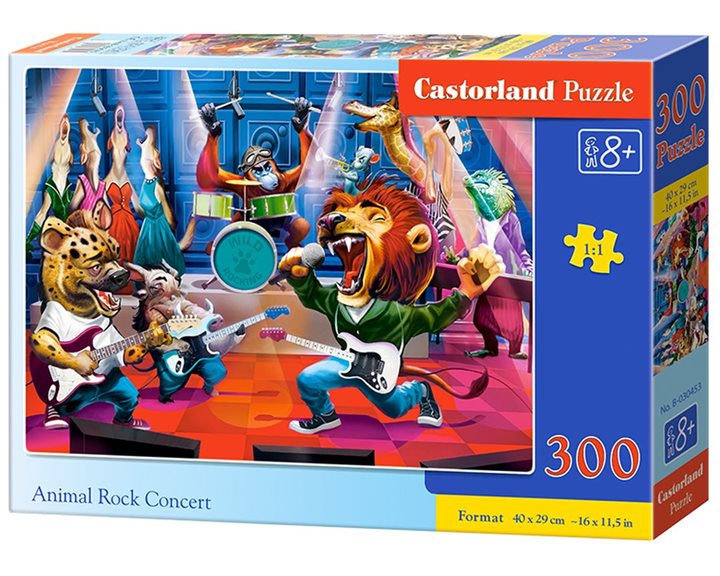 Παζλ Castorland 300τμχ 40x29cm Animals Rock Concert B-030453