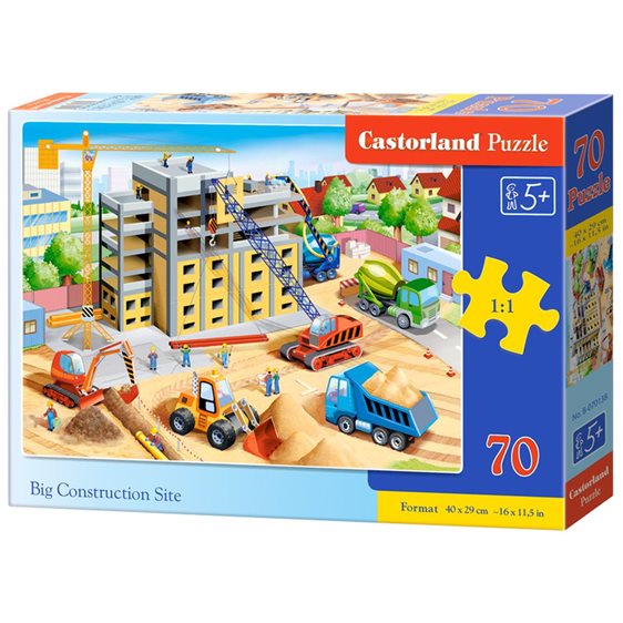 Παζλ Castorland 70 τμχ 40x29cm Big Construction Site B-070138