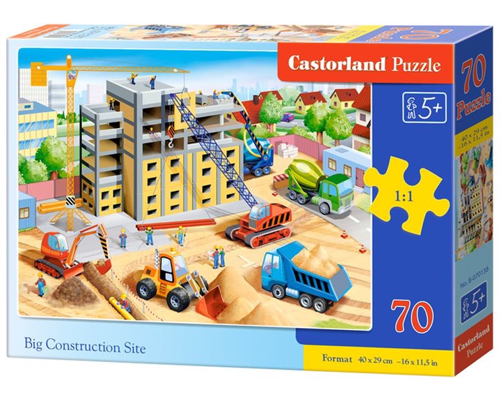 Παζλ Castorland 70 τμχ 40x29cm Big Construction Site B-070138