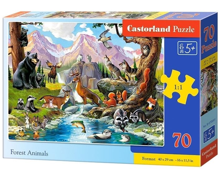 Παζλ Castorland 70 τμχ 40x29cm Forest Animals B-070091