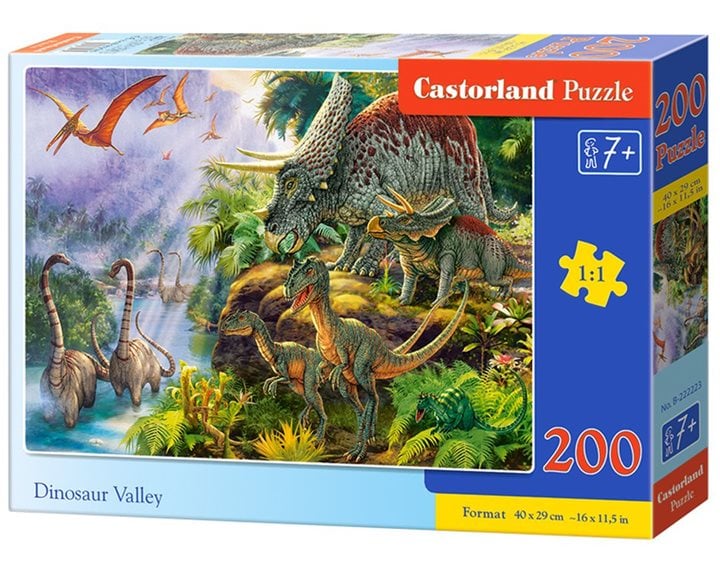 Παζλ Castorland 200τμχ. Dinosaur Valley 40x29cm B-222223
