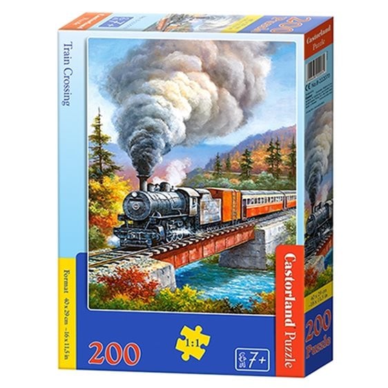 Παζλ Castorland 200μχ 40x29cm Train Crossing B-222070