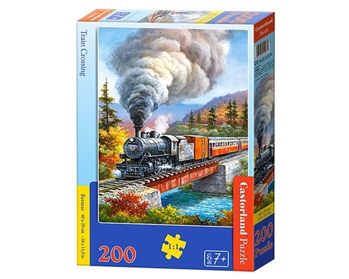 Παζλ Castorland 200μχ 40x29cm Train Crossing B-222070
