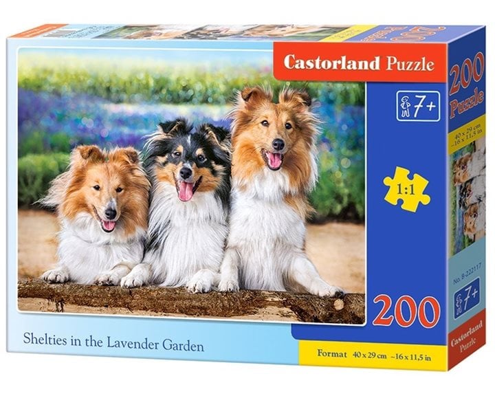Παζλ Castorland 200μχ 40x29cm Shelties In The Lavender Garden B--222117