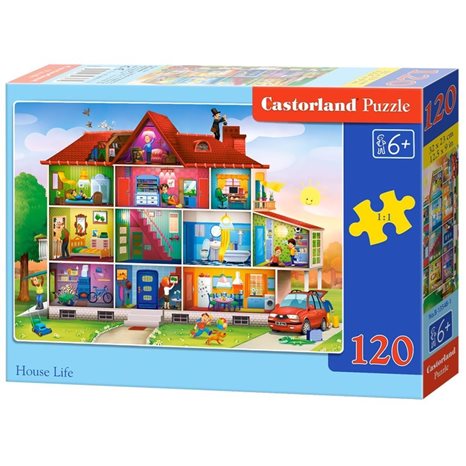 Παζλ Castorland 120 τμχ. House Life 32x23cm B-13548-1