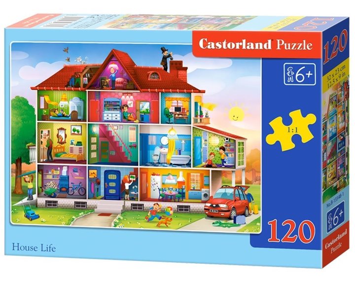 Παζλ Castorland 120 τμχ. House Life 32x23cm B-13548-1