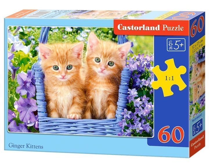 Παζλ Castorland 60 τμχ. Ginger Kittens 32x23 B-066247