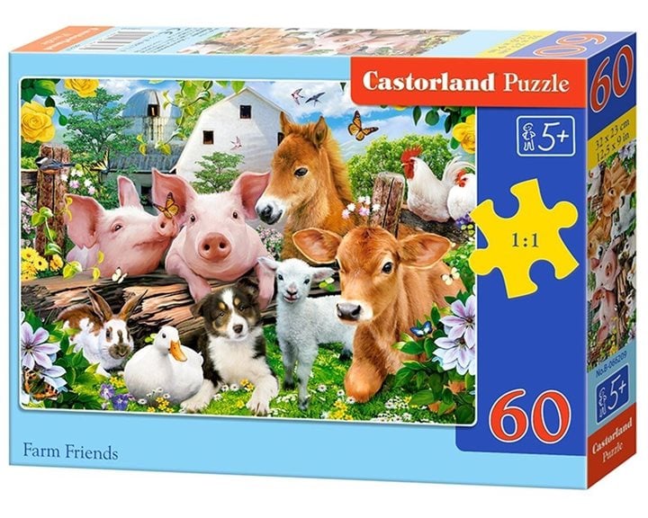 Παζλ Castorland 60τμχ Farm Friends B-066209