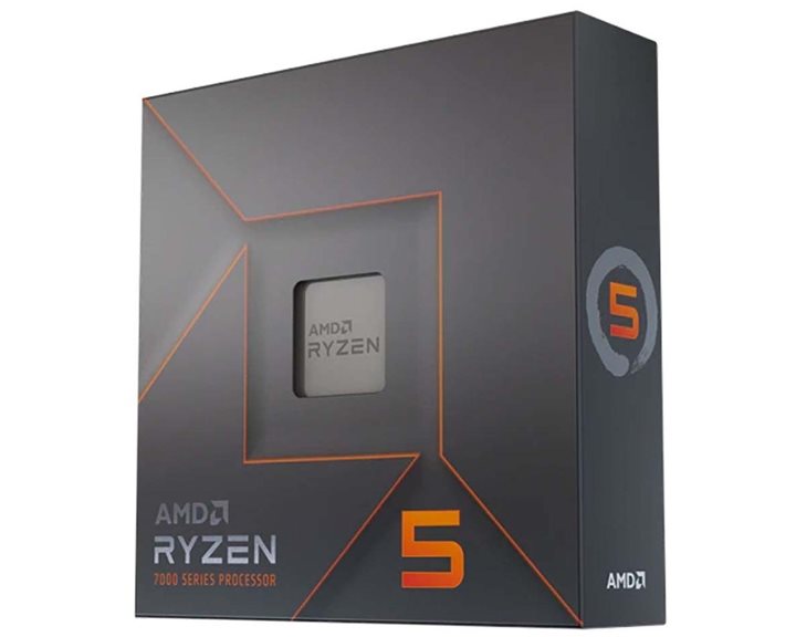 AMD CPU RYZEN 5 7600X, 6C/12T, 4.7-5.3GHz, CACHE 6MB L2+32MB L3, SOCKET AM5, GPU, BOX, 3YW.