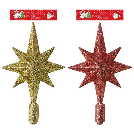 Κορυφή Πεφταστέρι Glitter 25cm Xmasfest 11347