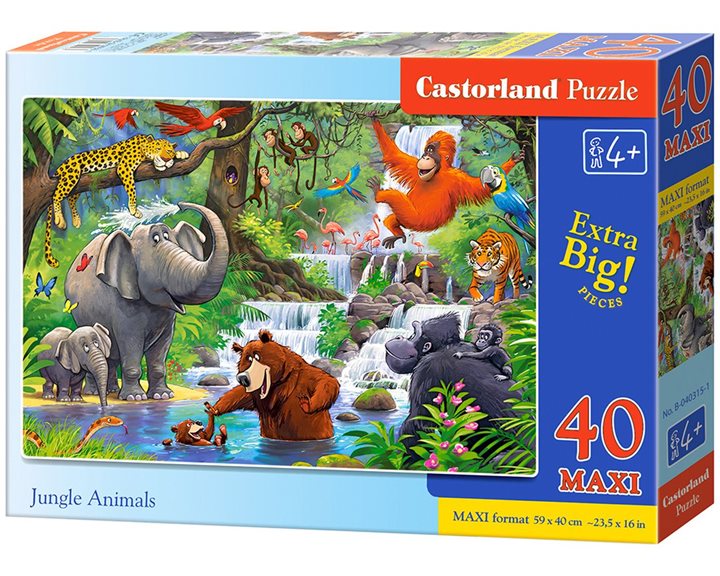 Παζλ Castorland 40 Maxi Jungle Animals 59x40cm B-040315-1