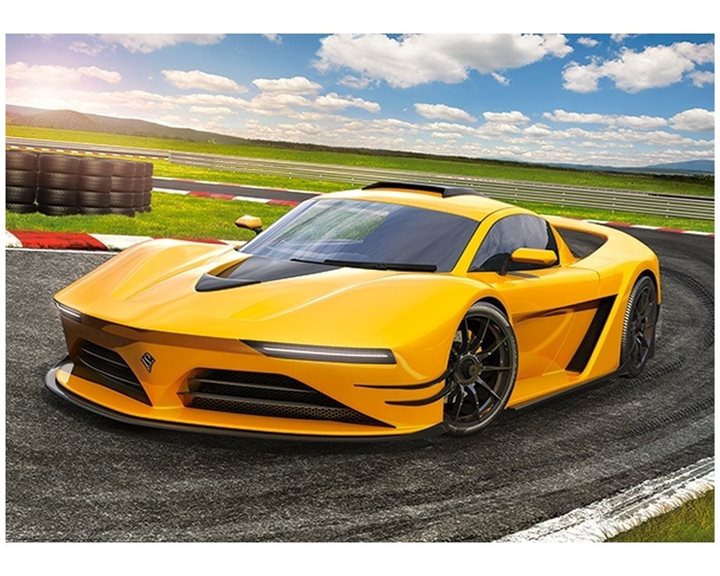 Παζλ Castorland 120 τμχ. Yellow Sportscar 32x23cm B-13500-1