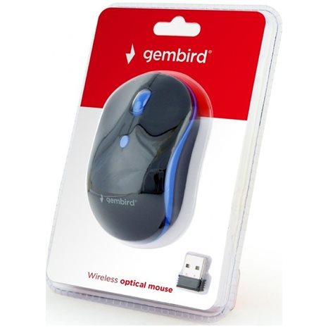 Gembird Wireless Optical Mouse Black/Blue