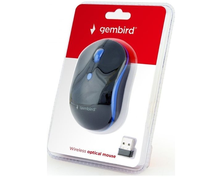 Gembird Wireless Optical Mouse Black/Blue